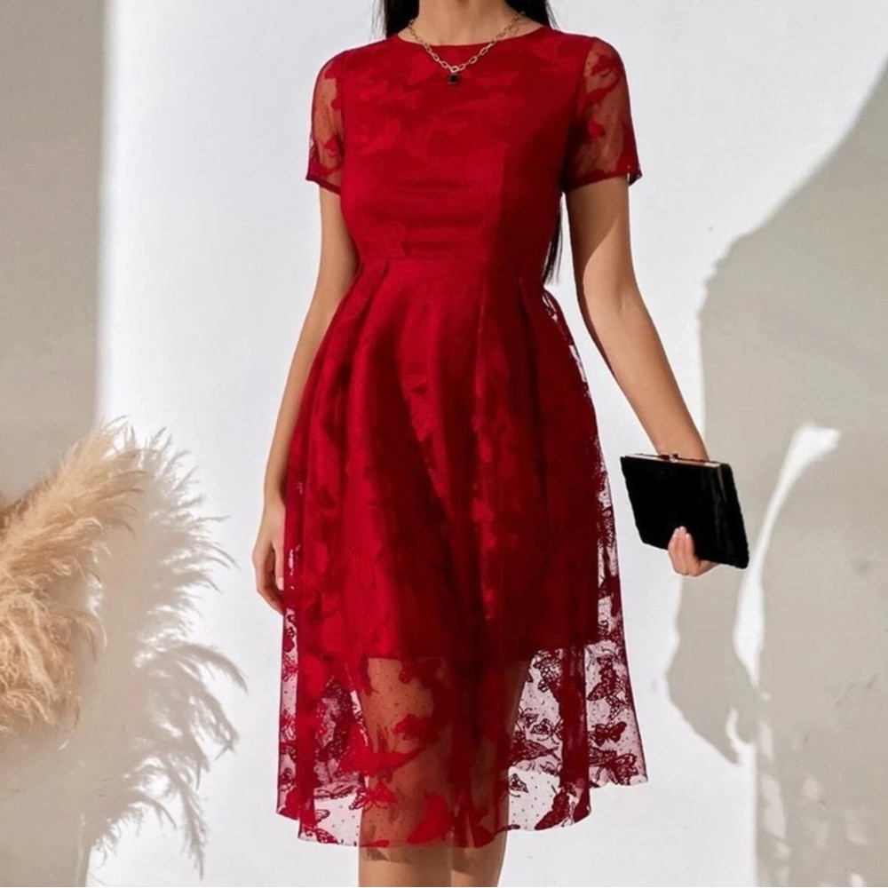 Red Butterfly dress